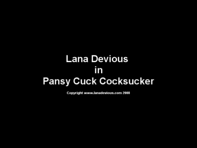 Pansy Cuck Cocksucker