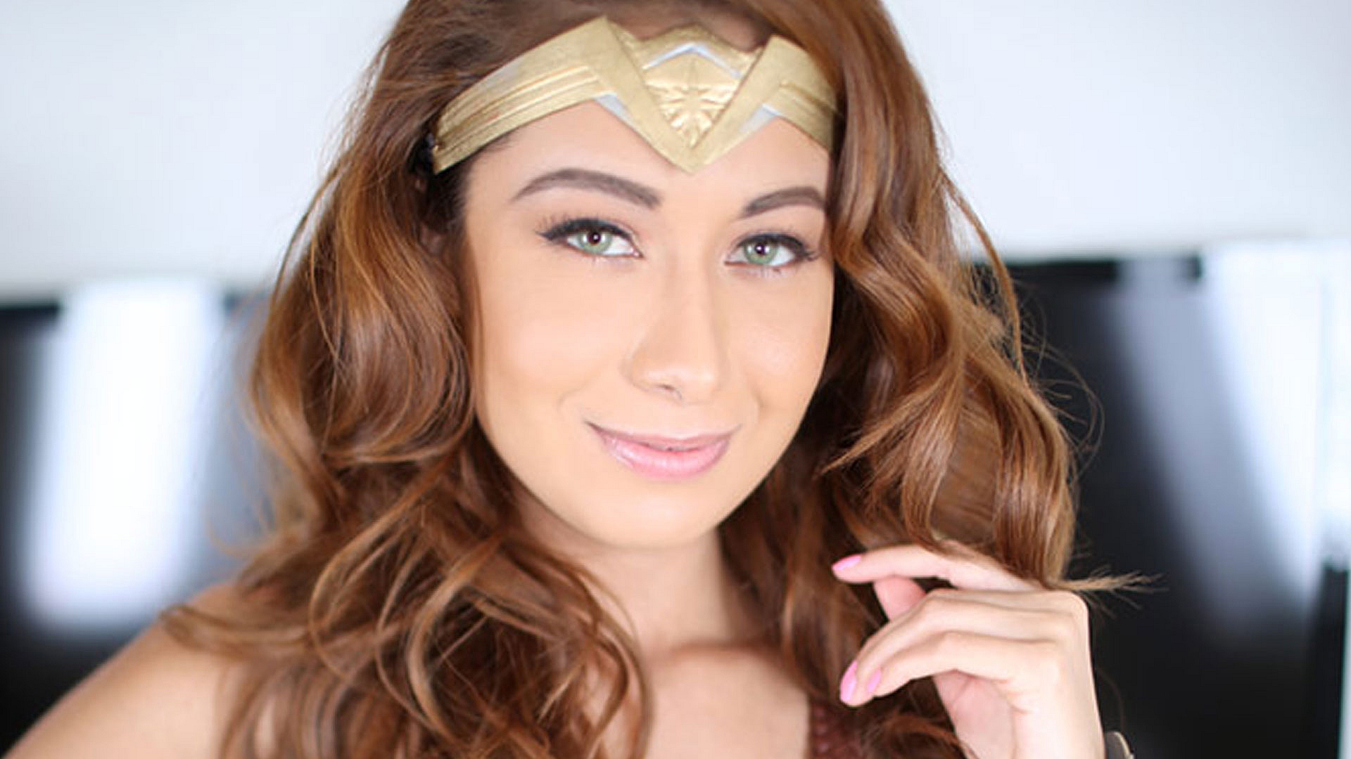 Athena Amour (aka Lilly Evans) Cosplay POV, Sexy Latina Loves Cum