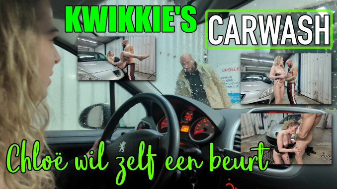 Kwikkies Carwash: Chloe prefers to have a turn herself