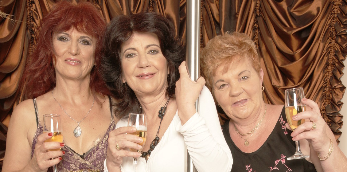 Mature ladies getting pleased by two toyboys