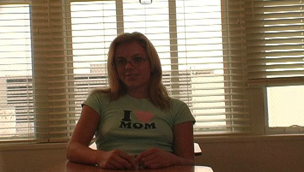 Angela Stone fucking in the desk with her small tits