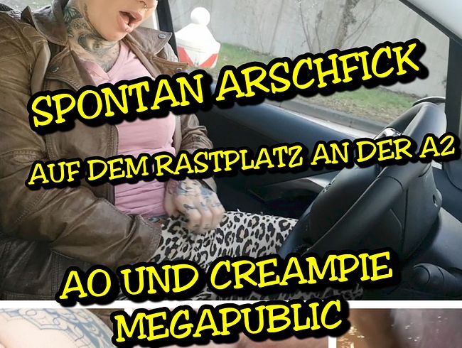 Spontaneous assfuck at rest area A2