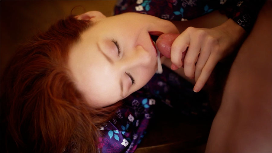 Sensual Blowjob on the Table