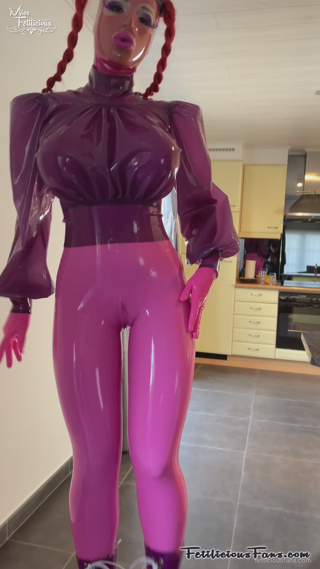 Pink & purple Barbie doll