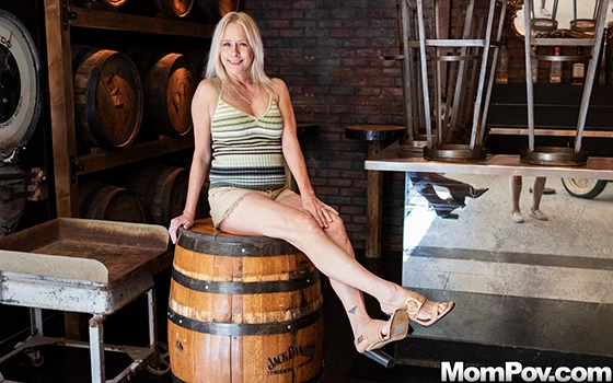 Hot blonde MILF all natural