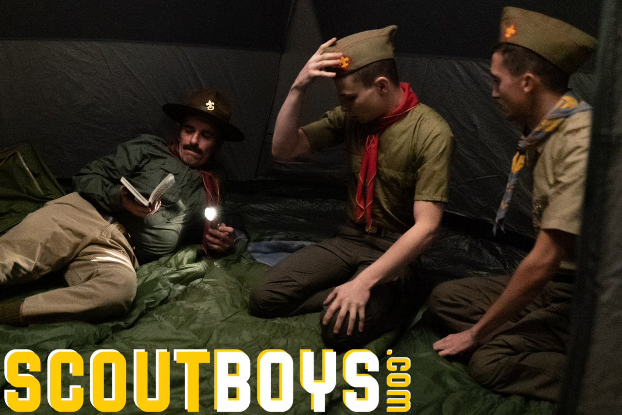 Scouts Austin, Jack & Scoutmaster Cox: Scouting Overnighter