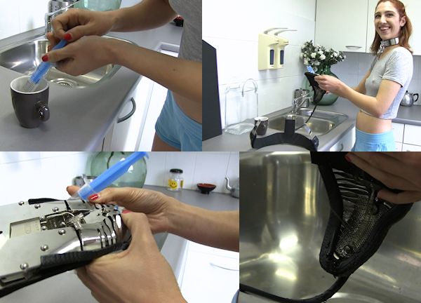 Donna and the cleaning system