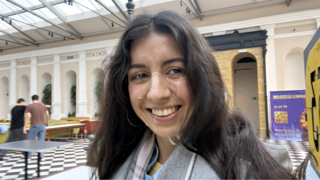 I missed you so much - Fuck me and cum on my face in this public shopping mall! - Cumwalk