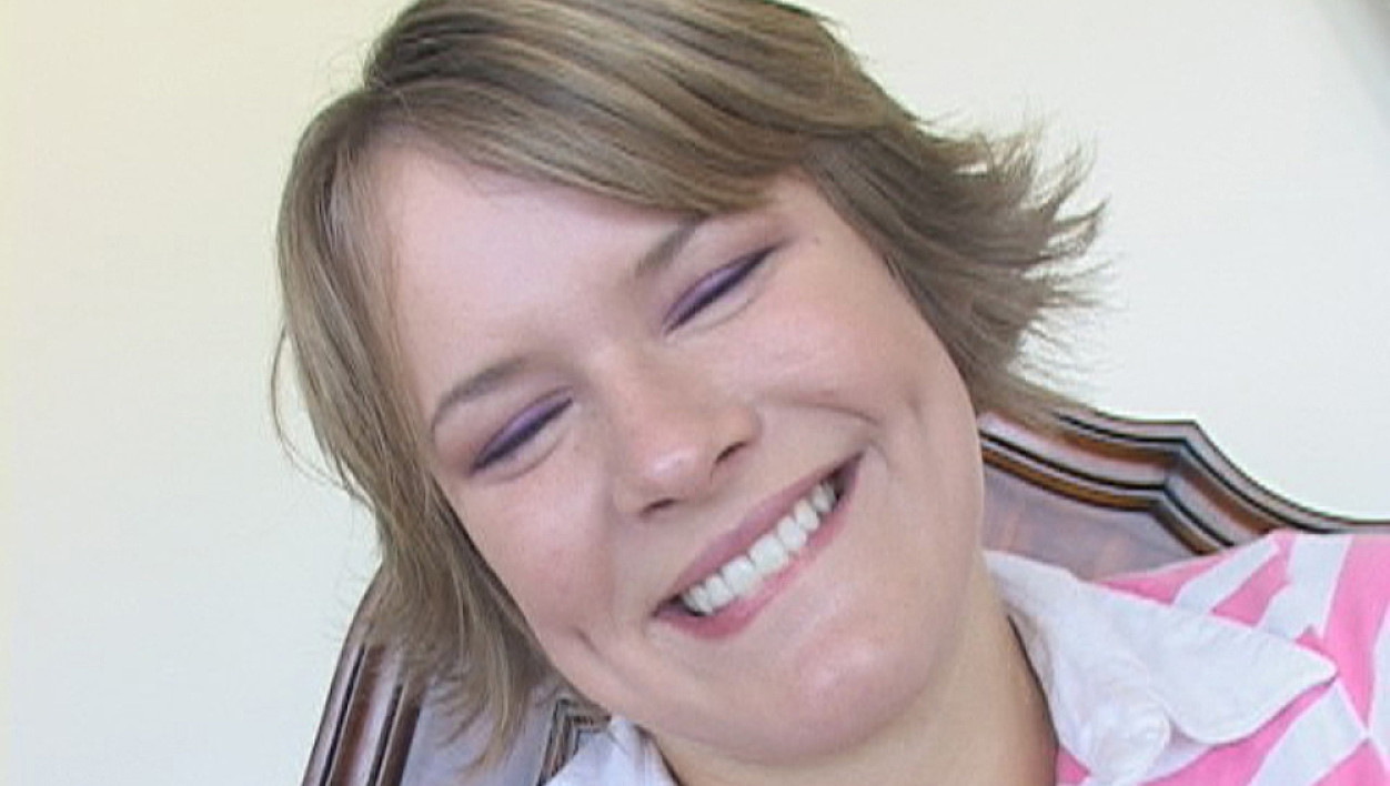 Claire Robbins fucking in the bedroom with her small tits