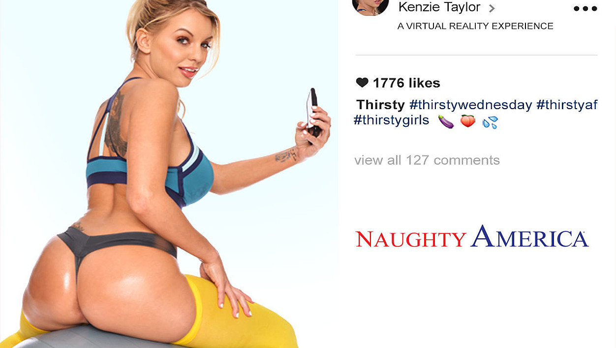 Kenzie Taylor fucking in the gym with her blue eyes vr porn