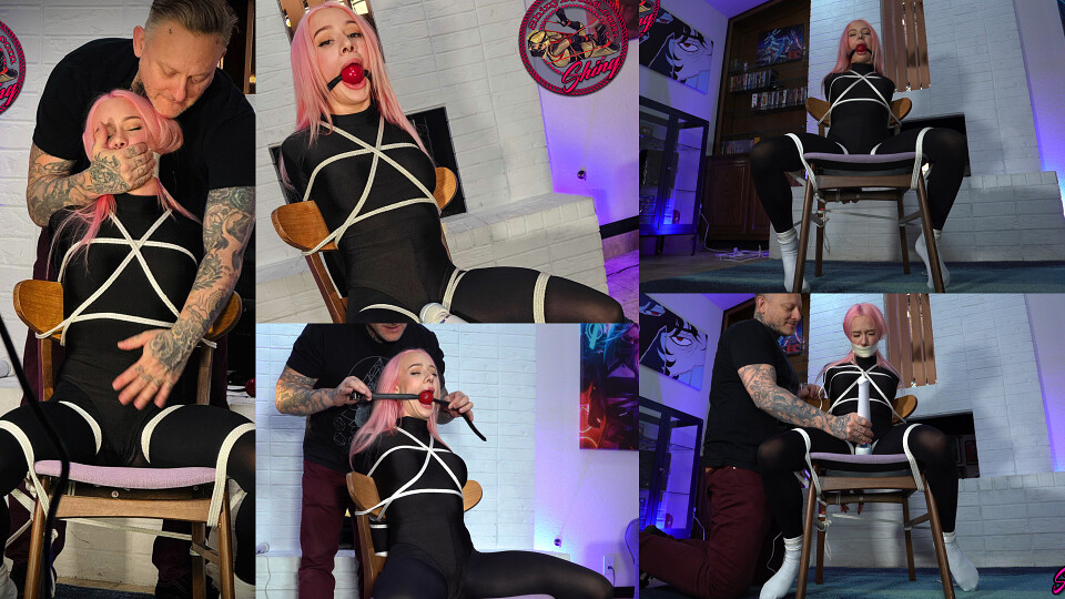 Chairtied and Gagged for Orgasms