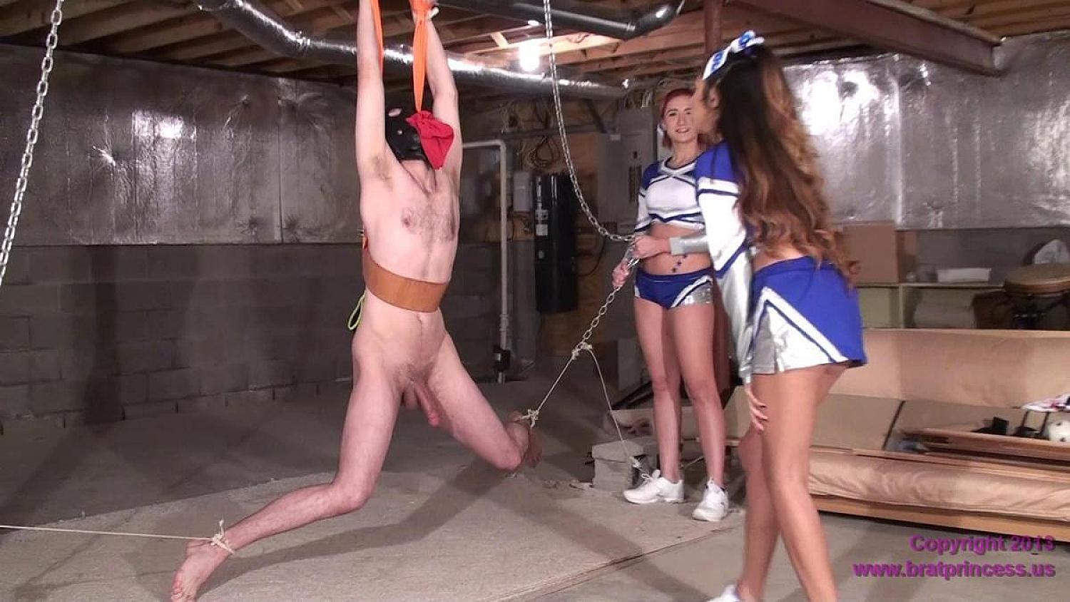 Amadahy and Jennifer - Extreme Cheerleader Ballbusting