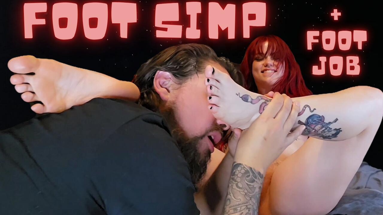 Simp Worships My Feet and Gets a Foot Job